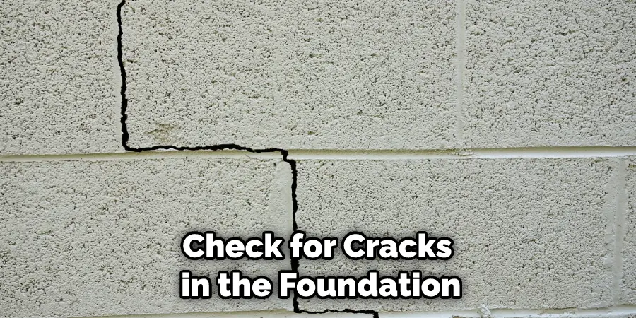 Check for Cracks in the Foundation