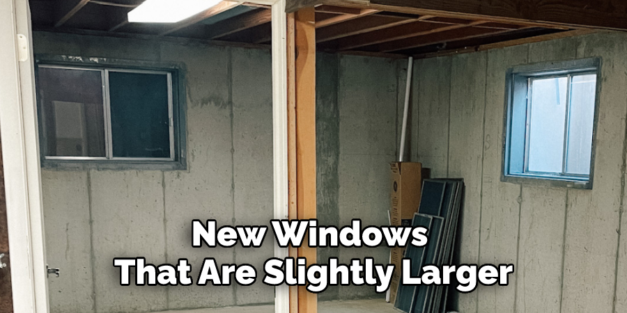  new windows that are slightly larger