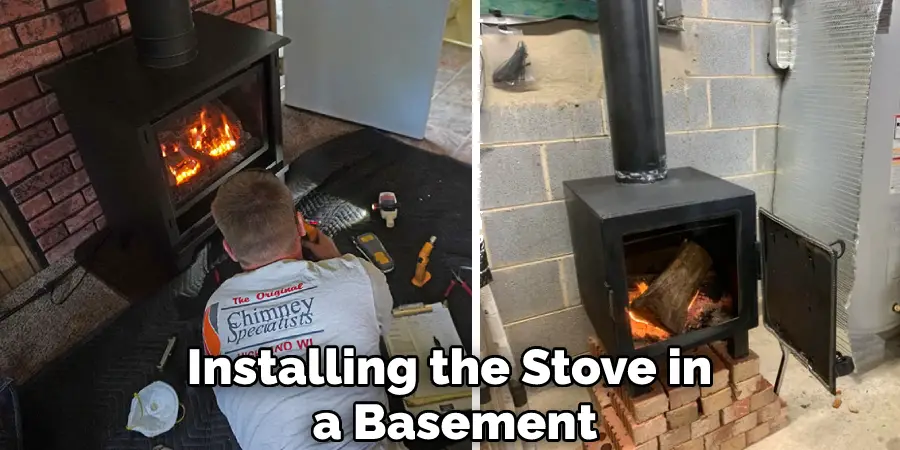 Installing the Stove in a Basement