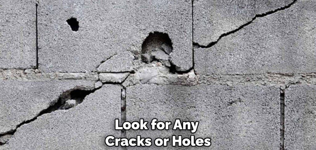 Look for Any Cracks or Holes