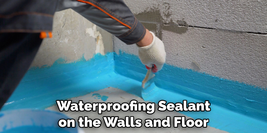 Waterproofing Sealant on the Walls and Floor