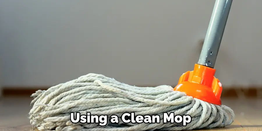 Using a Clean Mop