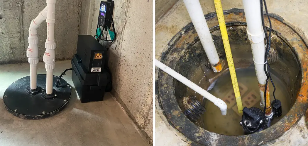 how to install sewage ejector pump in basement