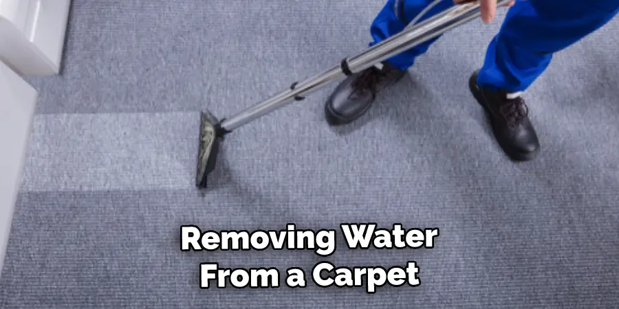 Removing Water From a Carpet