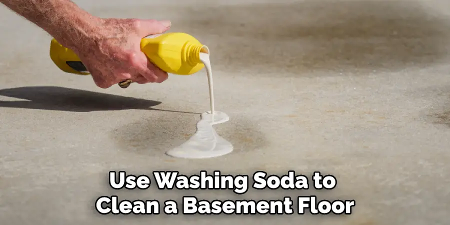 Use Washing Soda to Clean a Basement Floor