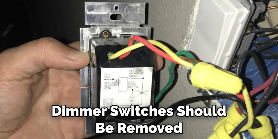 Dimmer Switches Should Be Removed