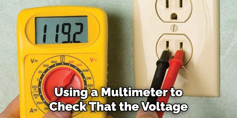 Using a Multimeter to Check That the Voltage
