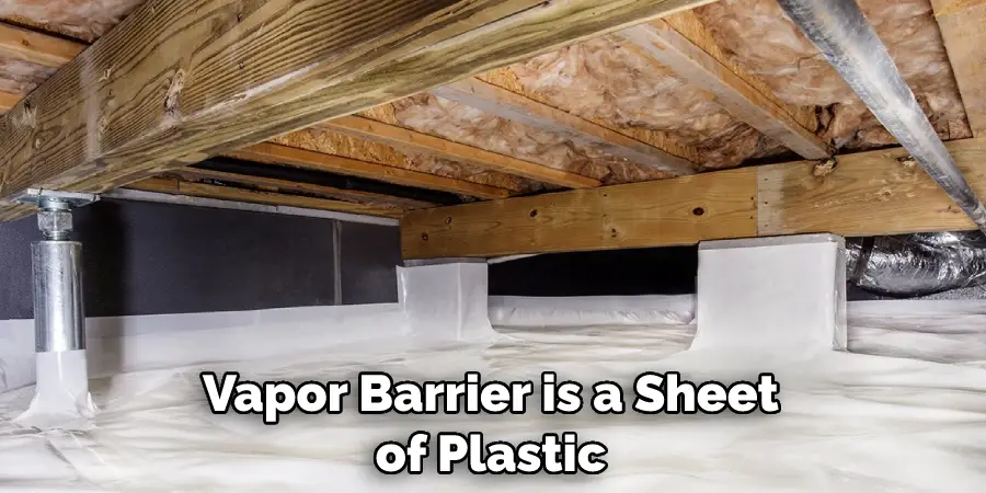 Vapor Barrier is a Sheet of Plastic