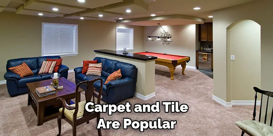 Carpet and Tile Are Popular
