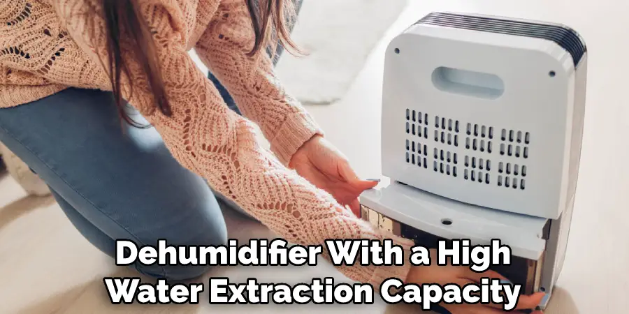Dehumidifier With a High Water Extraction Capacity