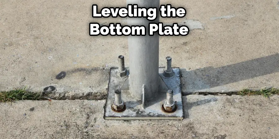 Leveling the Bottom Plate