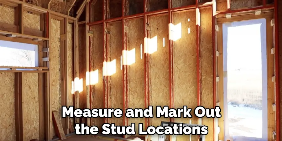 Measure and Mark Out the Stud Locations