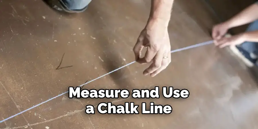 Measure and Use a Chalk Line