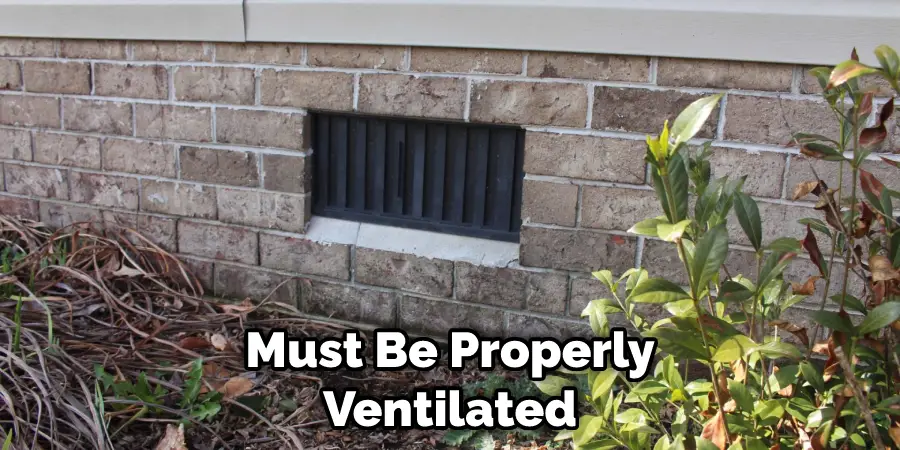 Must Be Properly Ventilated
