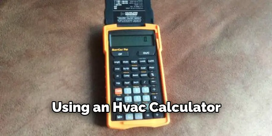 Using an Hvac Calculator 1