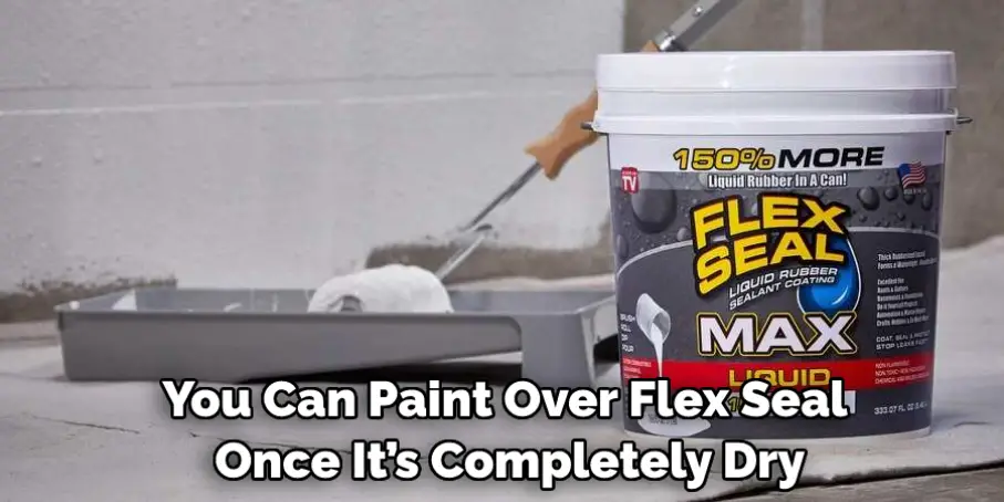 You Can Paint Over Flex Seal Once It’s Completely Dry