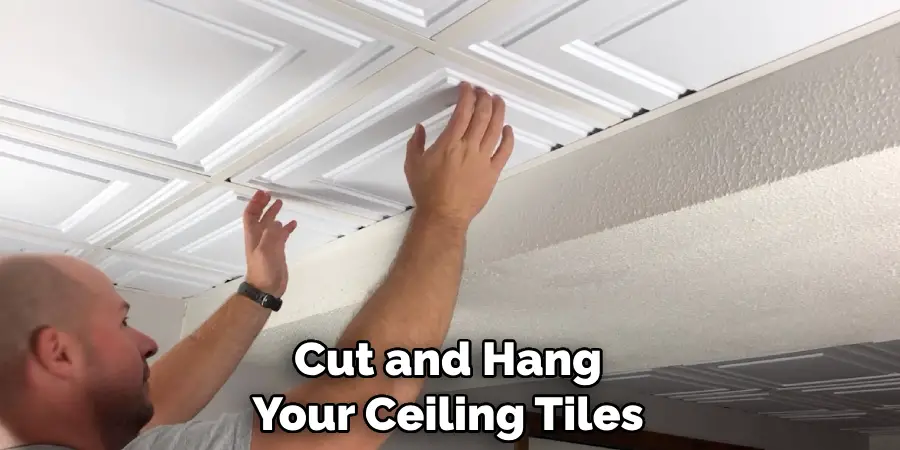 Cut and Hang Your Ceiling Tiles