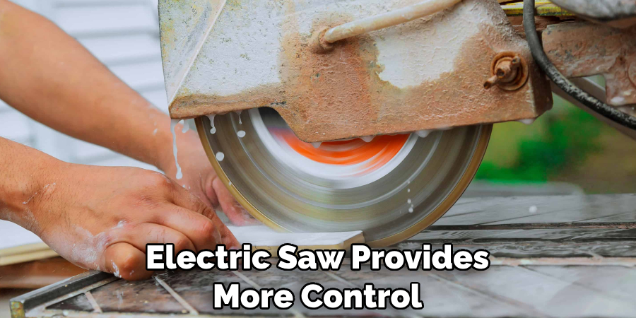 Electric Saw Provides More Control