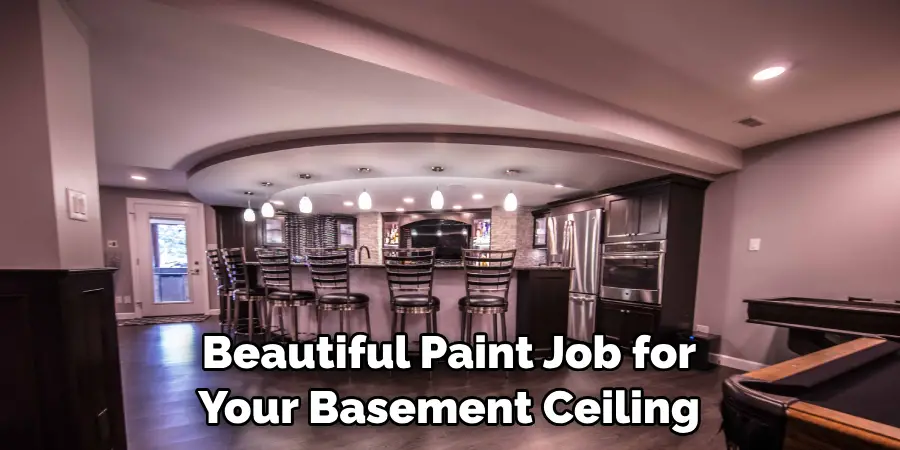 Beautiful Paint Job for Your Basement Ceiling
