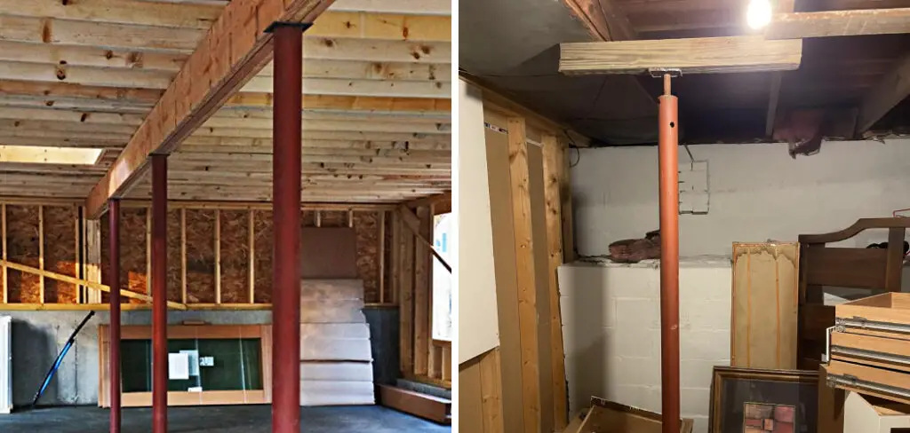 How to Cover Metal Pole in Basement