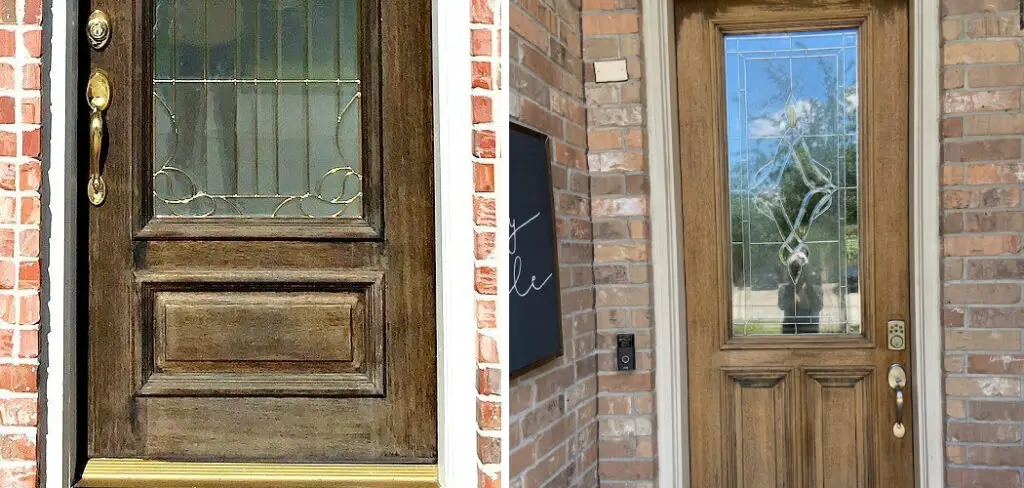 How to Stain a Door Without Removing It