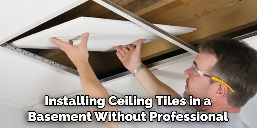 Installing Ceiling Tiles in a Basement Without Professional