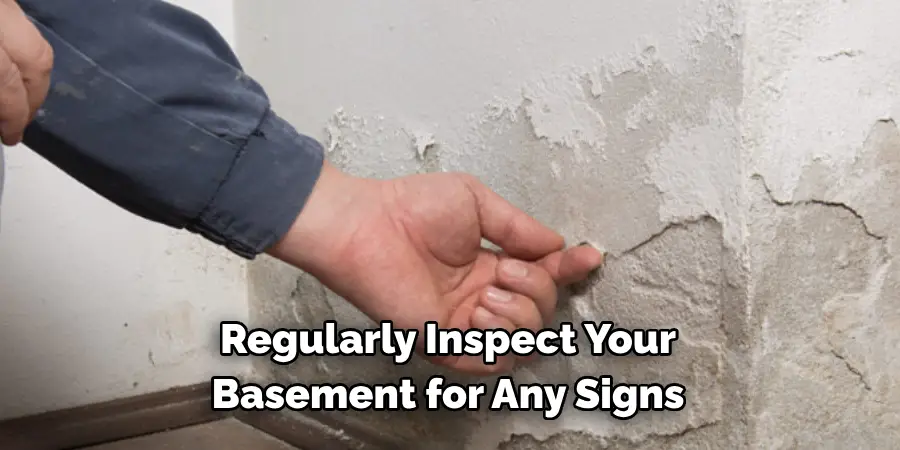 Regularly Inspect Your 
Basement for Any Signs