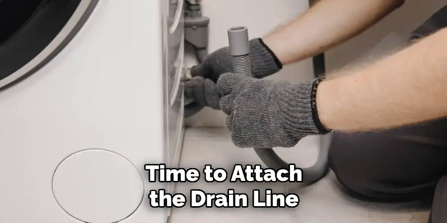 Time to Attach the Drain Line