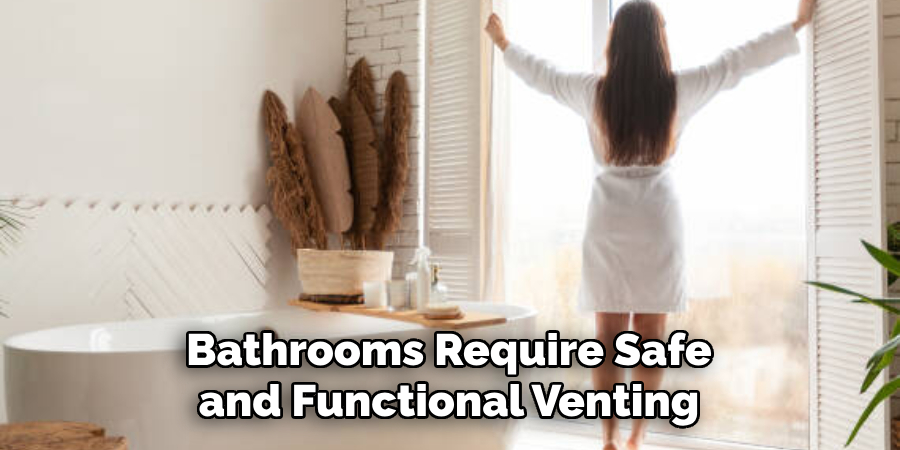 Bathrooms Require Safe and Functional Venting