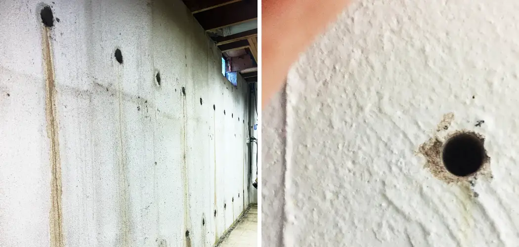 How to Repair Rod Holes in Basement Walls