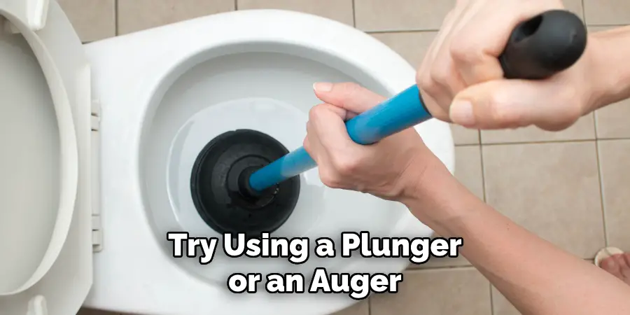 Try Using a Plunger or an Auger
