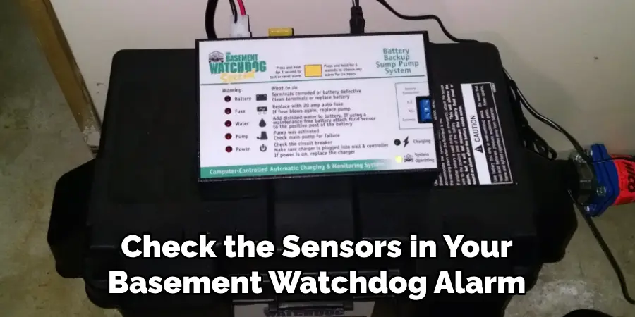 Check the Sensors in Your Basement Watchdog Alarm