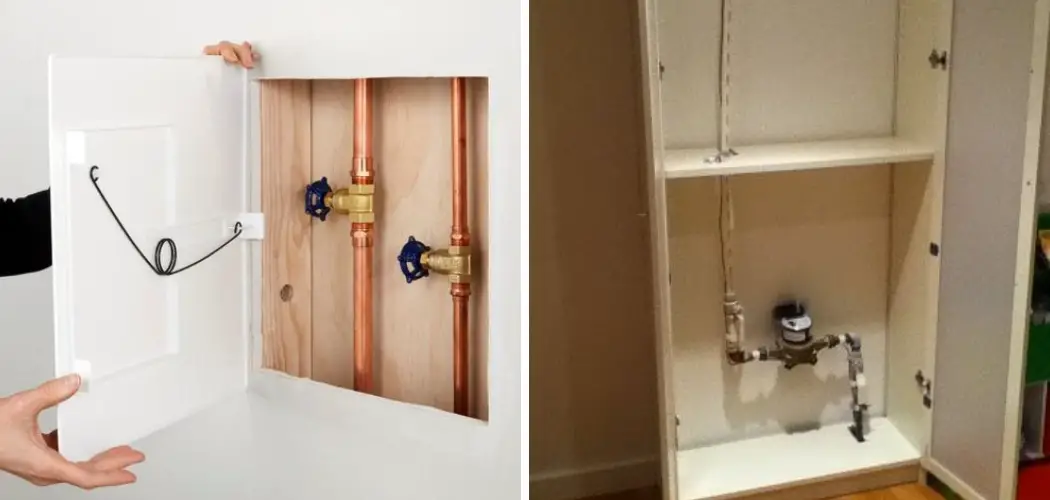 How to Hide Water Shut Off Valve in Basement
