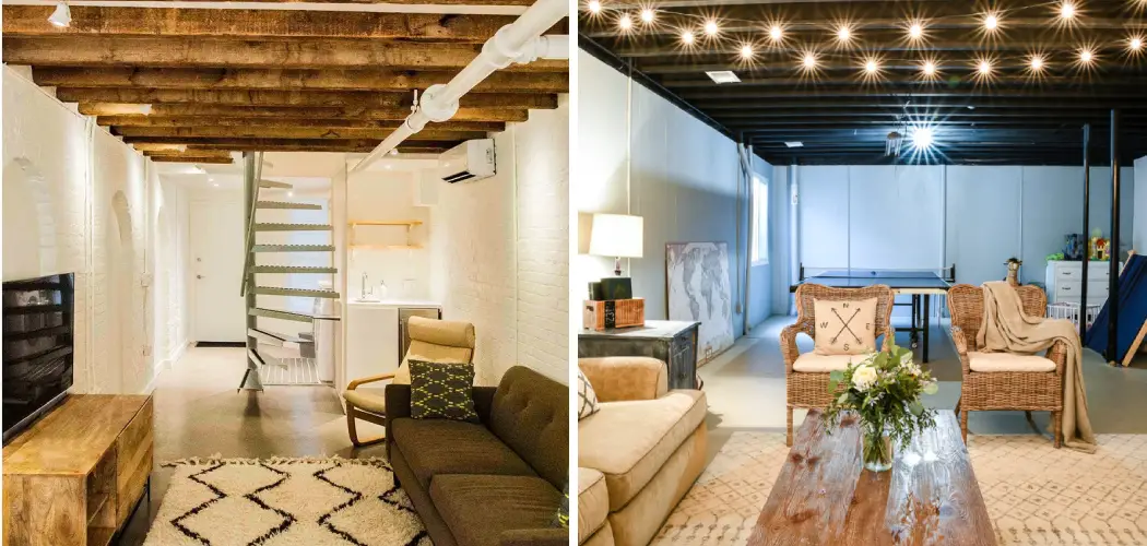 How to Make an Unfinished Basement Cozy