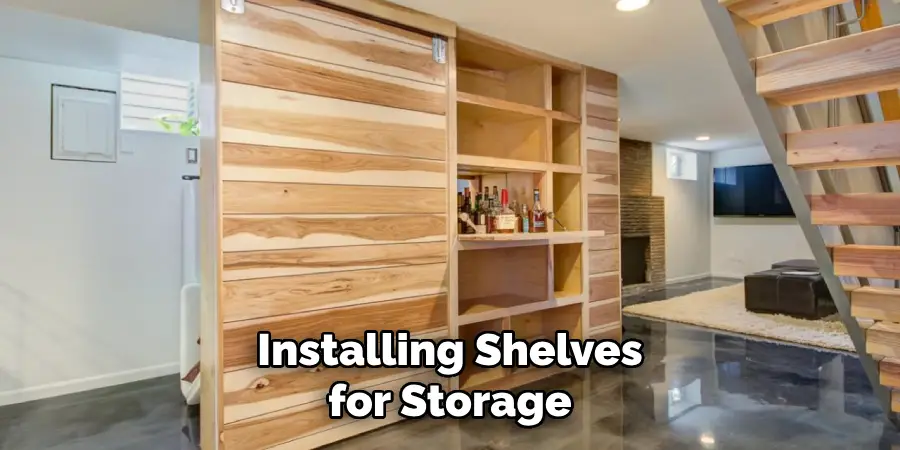 Installing Shelves for Storage
