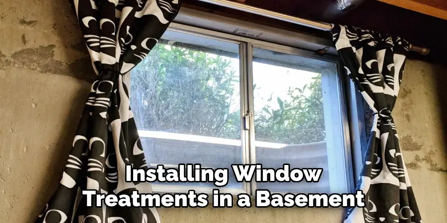 Installing Window Treatments in a Basement