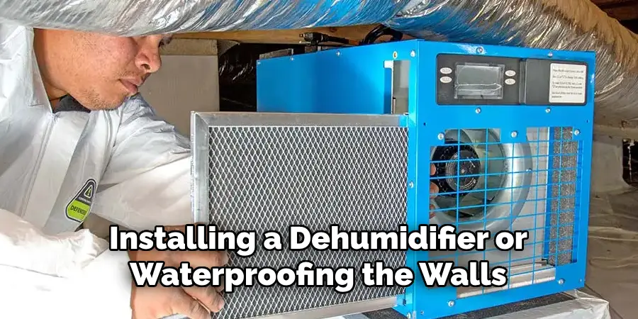 Installing a Dehumidifier or Waterproofing the Walls