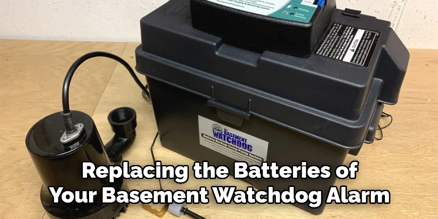Replacing the Batteries of Your Basement Watchdog Alarm
